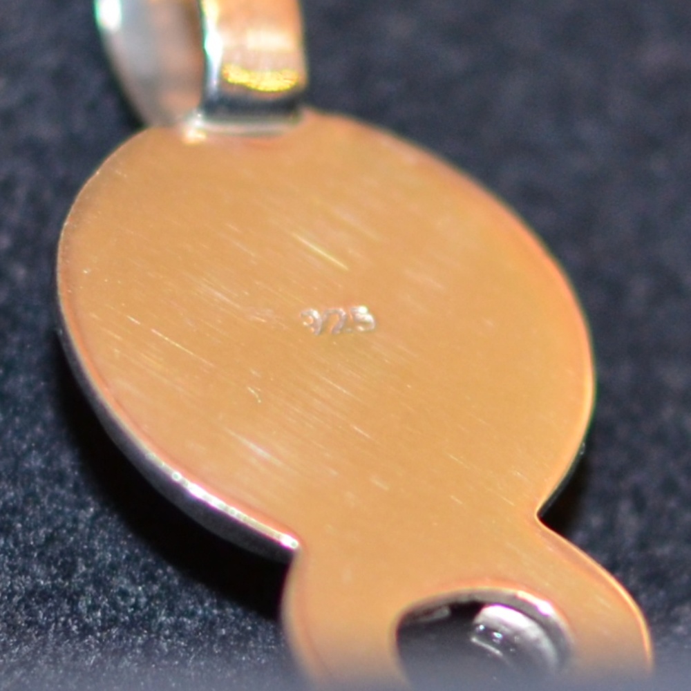 Misti Martin moon face garnet silver pendant - Picture 3 of 4